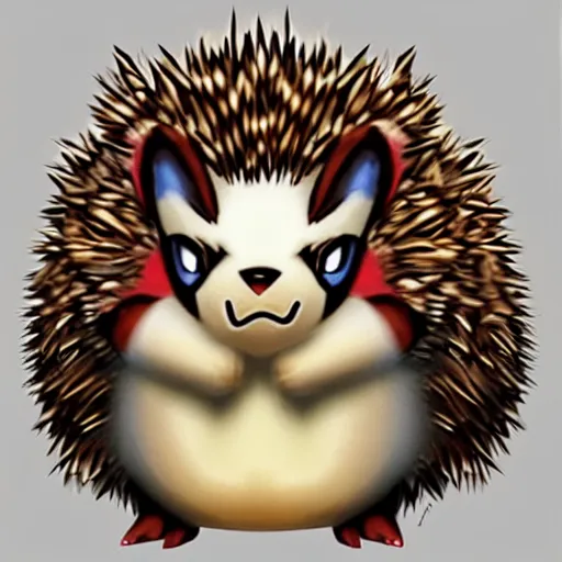 Image similar to A pokemon that looks like A hedgehog without thorns, clothed in a layer of shadows ，Trending on art station. Unreal engine.