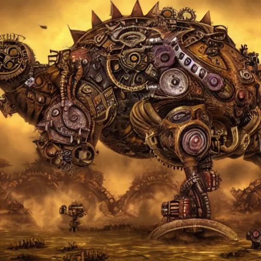 Prompt: steampunk zerg