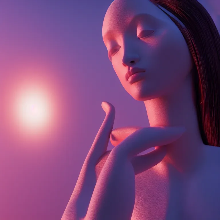 Image similar to mannequin creates from her palm a colossal beam of magic into the sky. extremely high details, solo, masterpiece, photorealistic, colorful, hyperrealism, cinematic, octane render, volumetric lighting, depth of field, bokeh, cgsociety by vincent desiderio, shaun downey, daniel e. greene