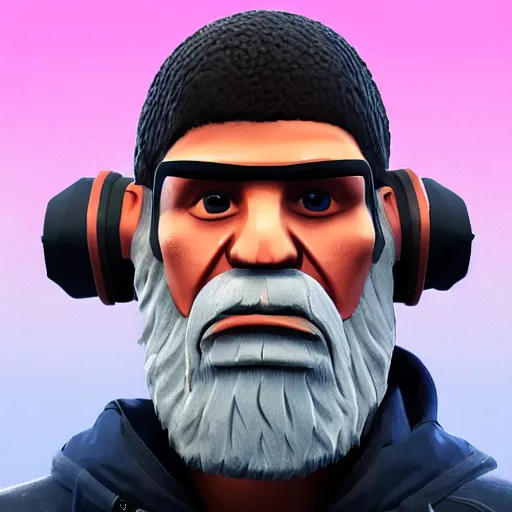 Image similar to Ted Kaczynski fortnite skin lobby UE4 Epic Games