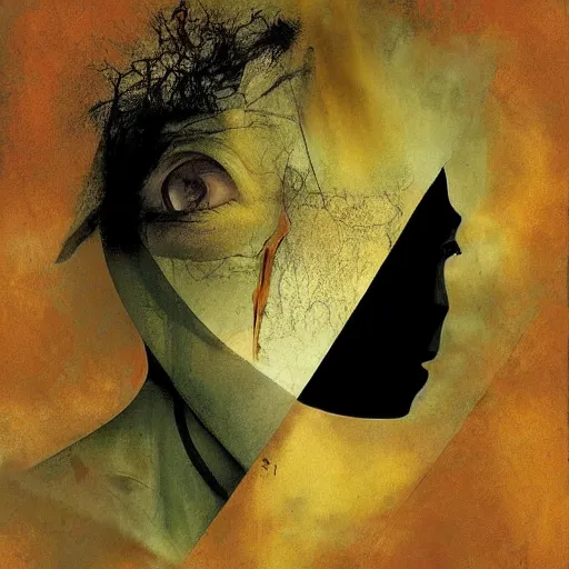 Image similar to no fears, okay one fear, by Dave McKean