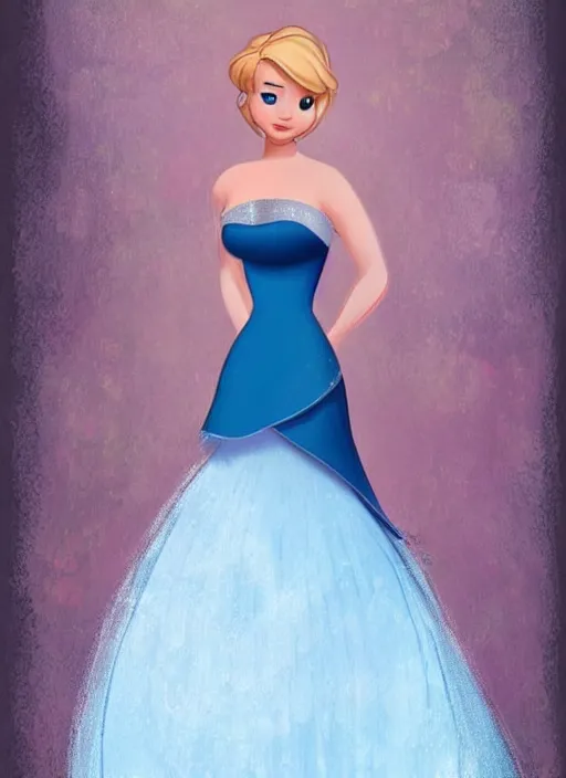 Prompt: Jennifer Lawrence as a Disney Princess, Disney movie, professional illustration, trending on art station, HD,
