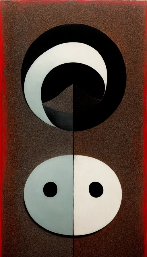 Prompt: Abstract representation of ying Yang concept, by Dan Witz