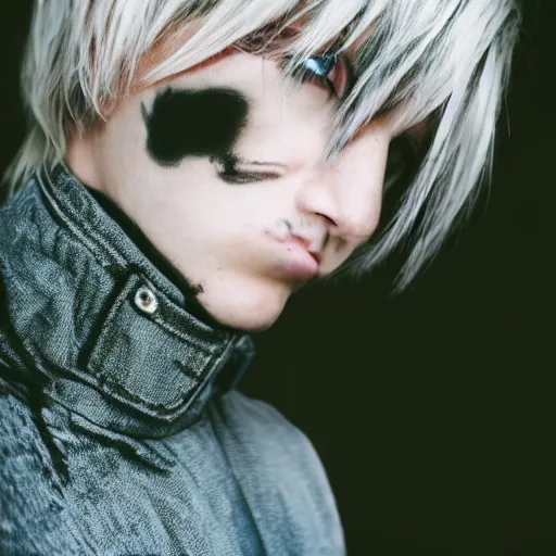 Image similar to light blonde Emo ftm photography