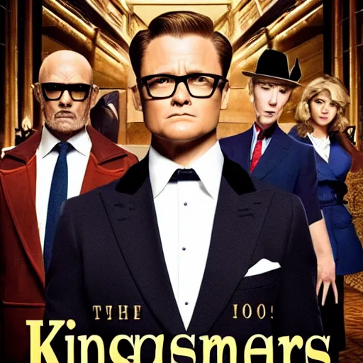 Prompt: kingsman the secret service agents
