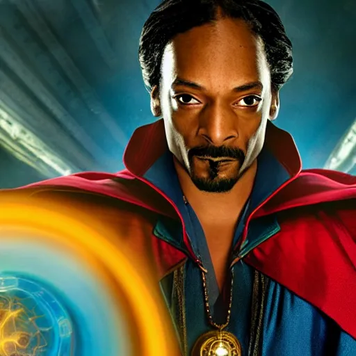 Image similar to snoop dogg as doctor strange, marvel cinematic universe, mcu, 8 k, unedited, photo