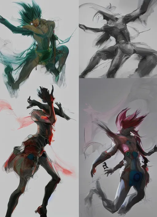 Image similar to surreal gouache gesture painting, by yoshitaka amano, by ruan jia, by Conrad roset, by good smile company, detailed anime 3d render of a gesture draw pose for Link from the zelda game, portrait, cgsociety, artstation, gesture draw, rococo mechanical, Digital reality, sf5 ink style, gesture drawn