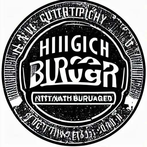 Prompt: high quality and iconic vector logo for a burger restaurant