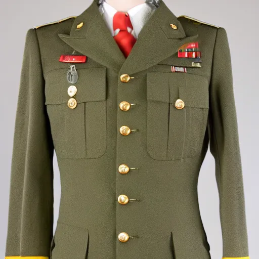 Prompt: millitary uniform for the economists corps