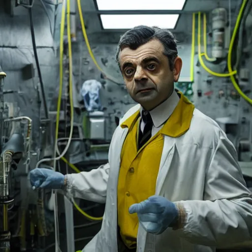 Image similar to Rowan Atkinson as the reactor technician in Chernobyl miniseries (2019)