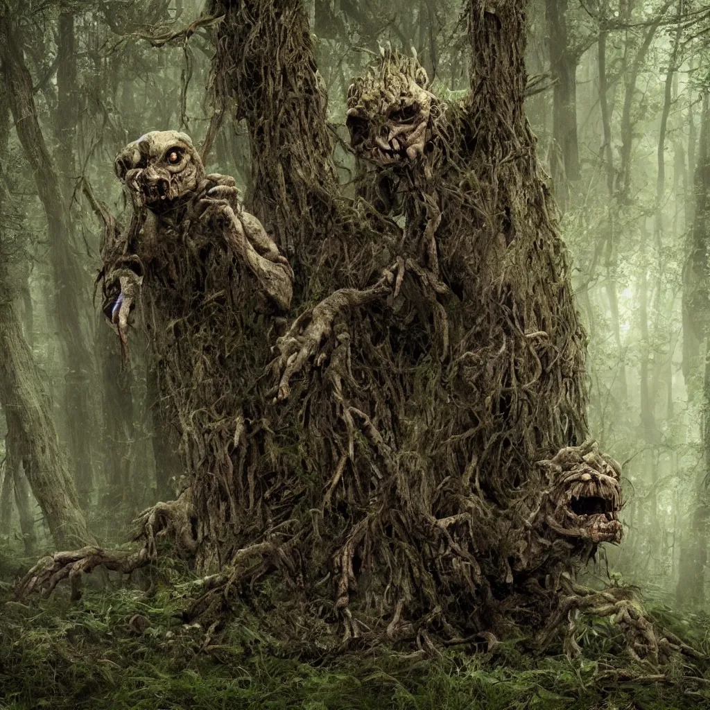 Image similar to the forest, creature