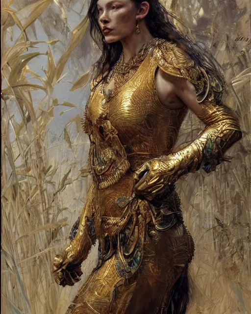 Image similar to highly detailed portrait of a majestic lioness queen in the form of a beautiful woman. d & d, art by donato giancola and ruan jia and carl larsson. trending on artstation, intricate details, energetic composition, golden ratio, concept art, illustration, elegant art