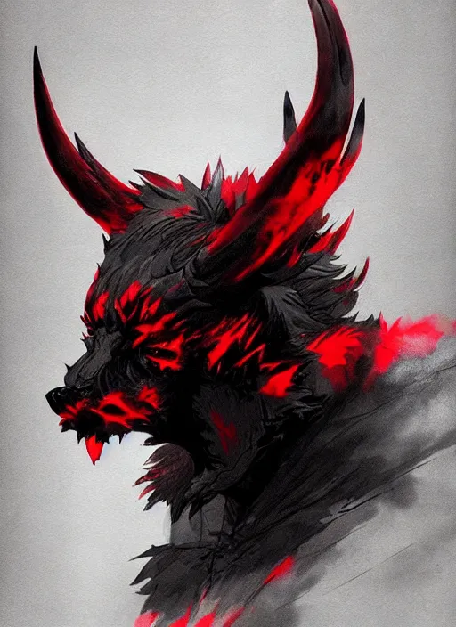 Demonic Fae Wolf Anime Creature - AI Generated Artwork - NightCafe Creator