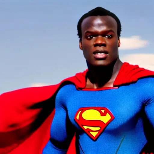 Image similar to film still of KSIOlajidebt as Superman