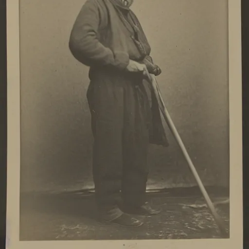 Image similar to antique black and white photograph of an old basque fisherman, studio lighting, 1 8 7 6