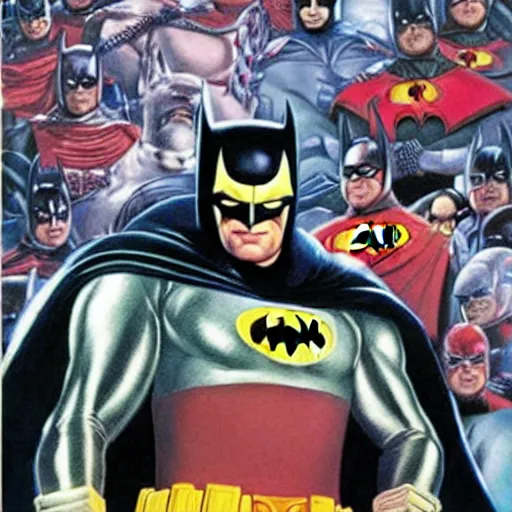 Prompt: comic book cover of'emperor batman ', art by alex ross