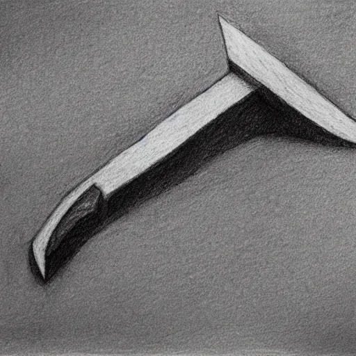 Image similar to small hatchet axe, pencil sketch