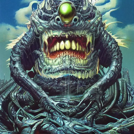 Prompt: japanese magazine covers, monster energy, by peter andrew jones, by hr giger, hd, hyper detailed, 4 k