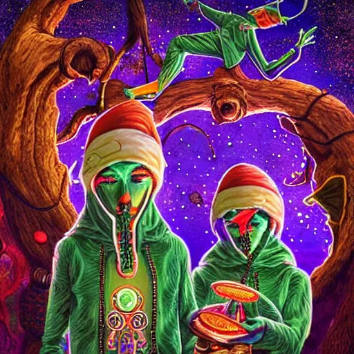 Prompt: dmt machine elves