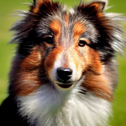 Prompt: a shetland sheepdog by Patrice muricano