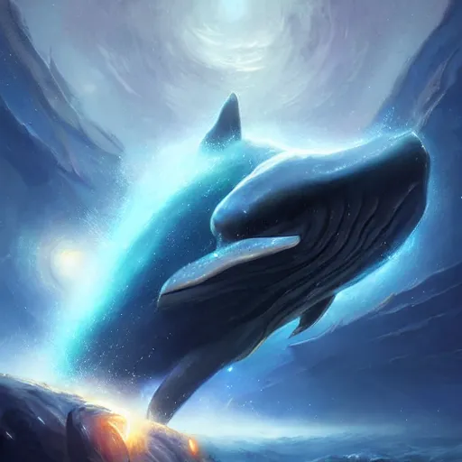 Prompt: eyes!, eyes!, eyes!, space magical whale with multiple eyes, eyes!, eyes!, eyes!, eyes!, eyes!, eyes, galaxy whale, epic fantasy style art, galaxy theme, by Greg Rutkowski, hearthstone style art, 99% artistic