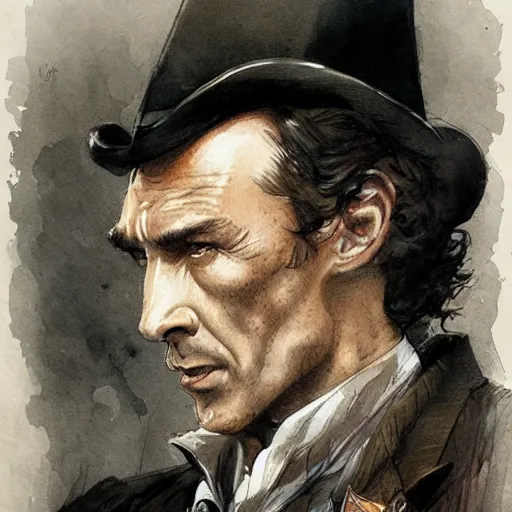 Image similar to sherlock holmes high resolution, high quality, by jean - baptiste monge