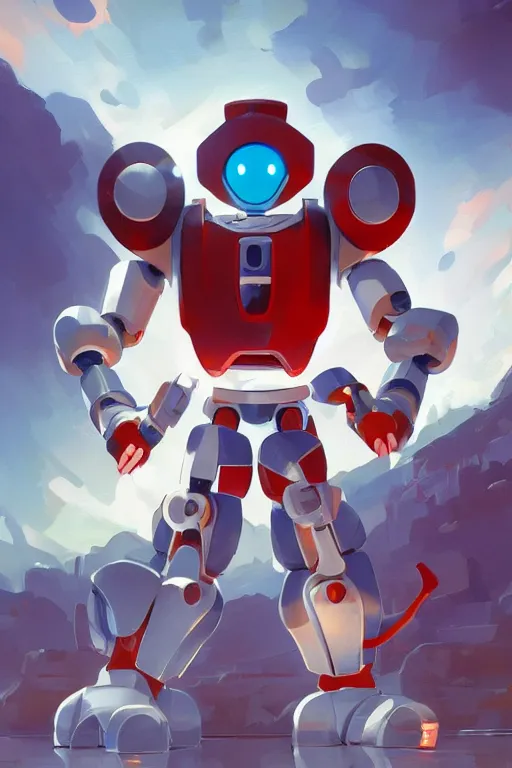 Image similar to metabots medabots medarotto medarot robot minimalist, behance hd by jesper ejsing, by rhads, makoto shinkai and lois van baarle, ilya kuvshinov, rossdraws global illumination