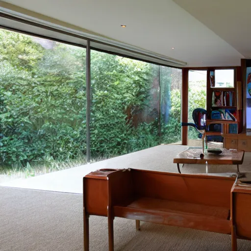 Prompt: interior photo of a 60s modernist home that is Disney themed