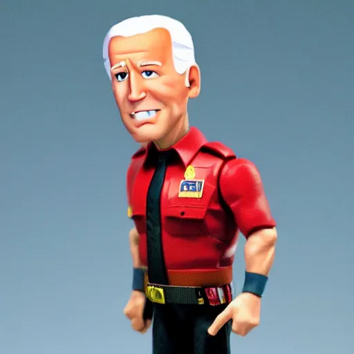 Prompt: plastic Joe Biden in the style of small soldiers