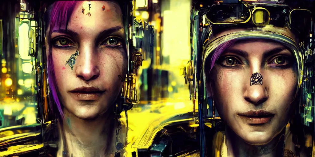 Image similar to realistic portrait of the cyberpunk punk with golden black crown and pretty eyes, ultra realistic, 8k