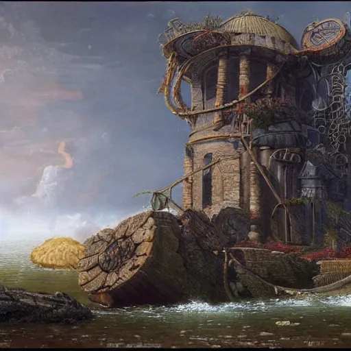 Image similar to paint surrealist 🚢, ferdinand knab, high definition and detailed 4 k