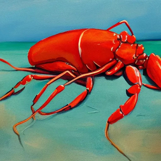 Image similar to lobster on the beach