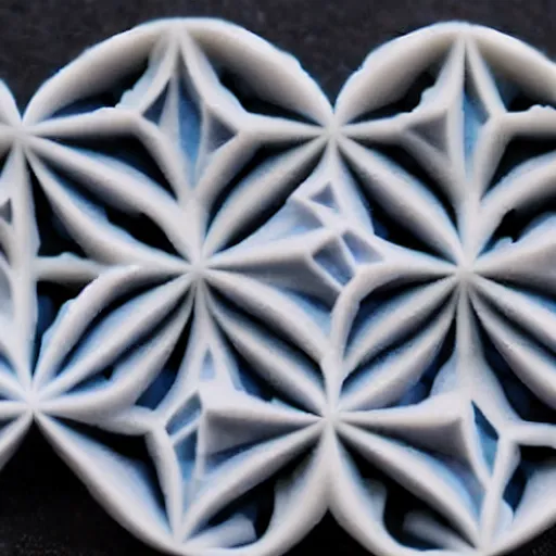 Image similar to delicious 3d printed candy sugars making fractal patterns out of printed sugar