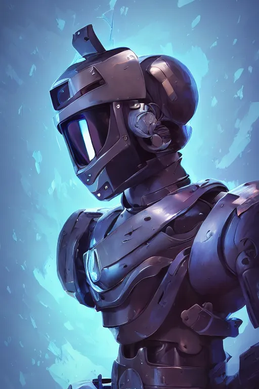 Image similar to epic mask helmet robot ninja portrait stylized as fornite style game design fanart by concept artist gervasio canda, behance hd by jesper ejsing, by rhads, makoto shinkai and lois van baarle, ilya kuvshinov, rossdraws global illumination radiating a glowing aura global illumination ray tracing hdr render in unreal engine 5