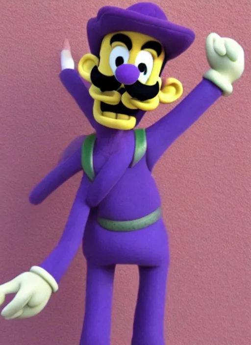 Image similar to a beautiful Waluigi