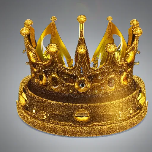 Image similar to a gold crown shaped like a lens flare