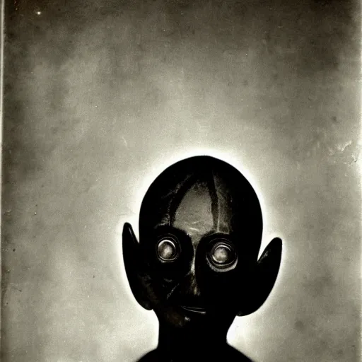 Pareidolia Mysterious Dark Figure Beautiful Old Photo Stable Diffusion