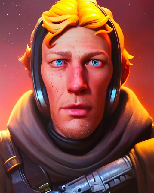 Image similar to jonesy from fortnite, character portrait, portrait, close up, highly detailed, intricate detail, amazing detail, sharp focus, vintage fantasy art, vintage sci - fi art, radiant light, caustics, by boris vallejo