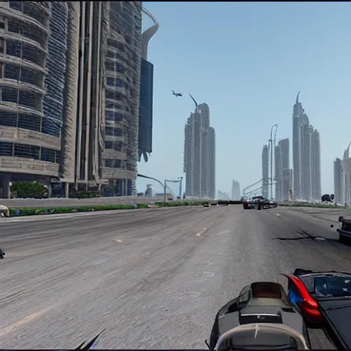 Prompt: gta : dubai, fantastic realism