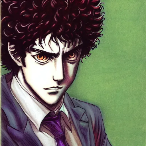 Image similar to Spike Spiegel by Kentaro Miura, Charachter Portrait,