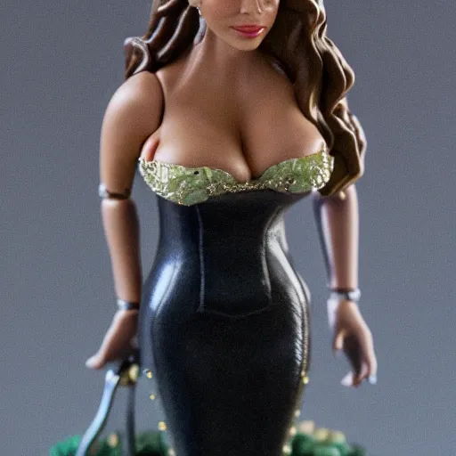 Prompt: Sofia Vergara in the Wolf of Wallstreet mini figure, high detail photograph, 35mm