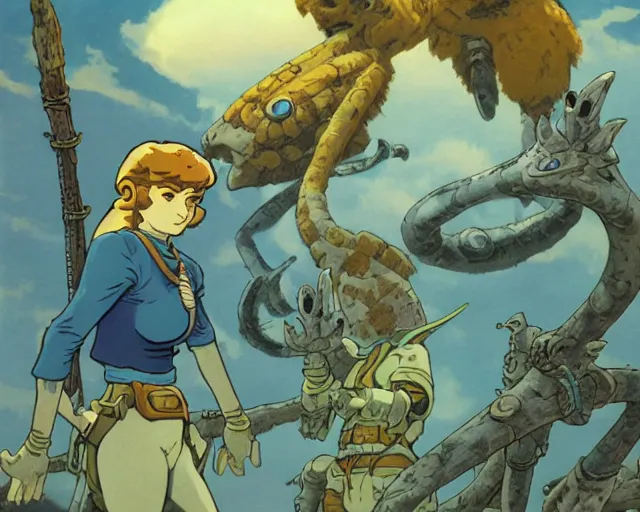 Image similar to the art of nausicaa, high resolution