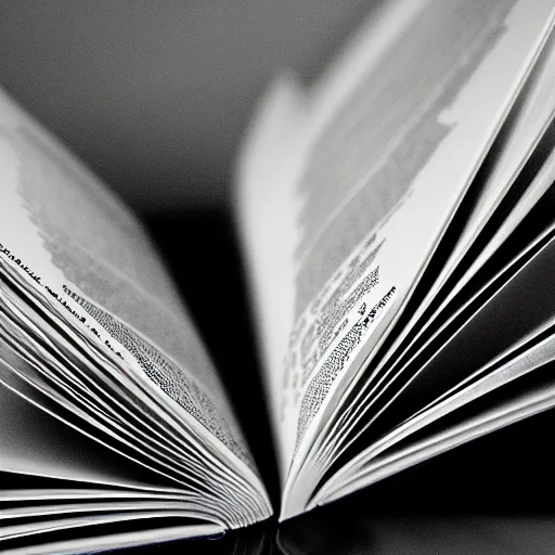 Prompt: award winning photography of the heartbeat of a book, 40mm lens, shallow depth of field, split lighting