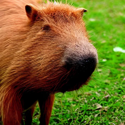 Image similar to robot capybara