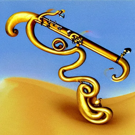 Image similar to fanciful wind instruments