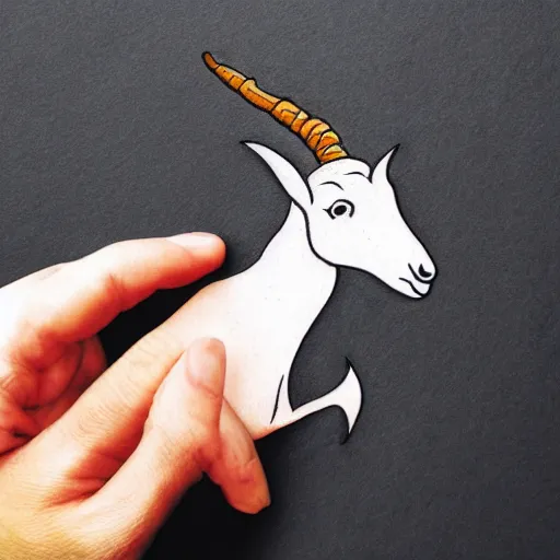 Image similar to a detailed tattoo outline of a !goat! with a !churro in its mouth!, 4k, illustration, sharp focus