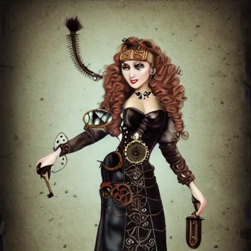 Image similar to steampunk girl