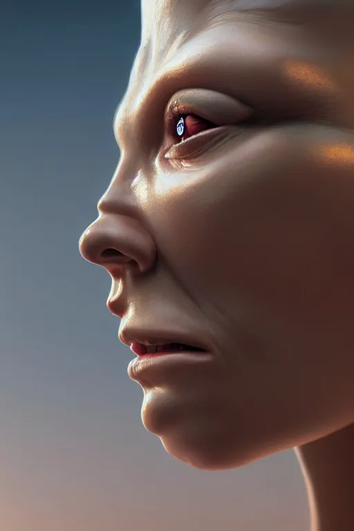 Image similar to hyperrealistic close-up rococo cyborg woman! highly detailed concept art eric zener elson peter cinematic hard lighting high angle hd 8k sharp shallow depth of field, inspired by David Paul Cronenberg and Zdzisław Beksiński