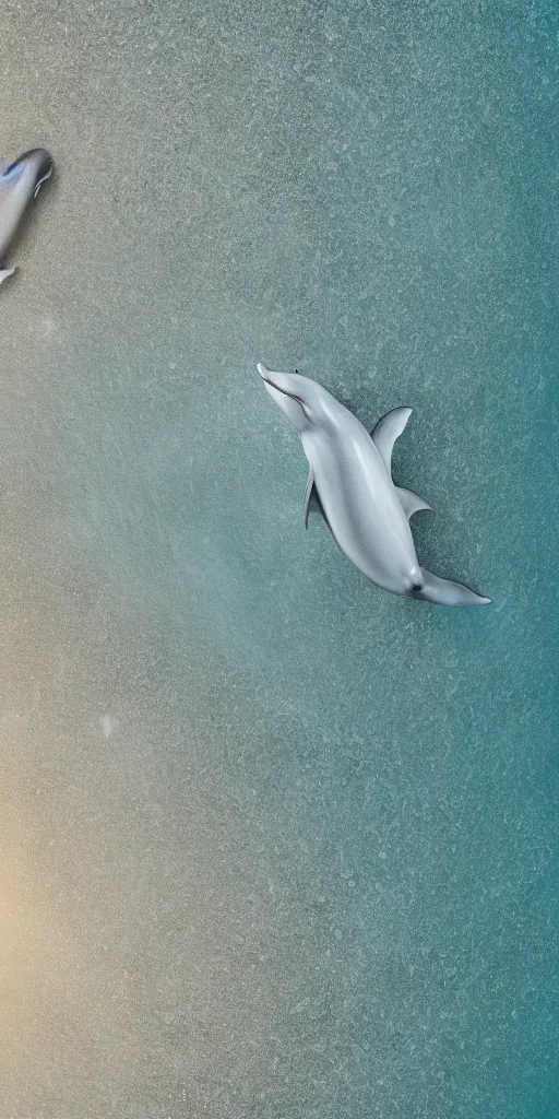 Prompt: dolphins, whales, squids, fishes lying on the dry sand bottom of the ocean, no water, only sand, beautiful light, octane render 8 k