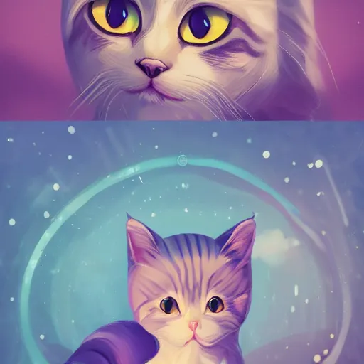 Image similar to cat theme logo, cat theme banner, cat design, art photography style, trending on artstation, warm light, lovely and cute, fantasy art, 8 k resolution